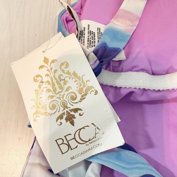 Becca Rebecca Virtue ORCHID MULTI Agate Skylar One-Piece Swimsuit - Picture 7 of 8